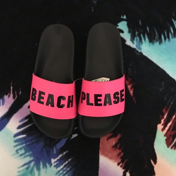 Victoria's Secret Pink Cross Slides. Size 5-6 Small. NWT - Picture 11 of 13